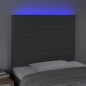 vidaXL LED Kopfteil Dunkelgrau 90x5x118/128 cm Stoff vidaXL LED Kopfteil Dunkelgrau 90x5x118/128 cm Stoff