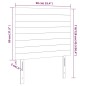 vidaXL LED Kopfteil Dunkelgrau 90x5x118/128 cm Stoff vidaXL LED Kopfteil Dunkelgrau 90x5x118/128 cm Stoff