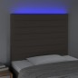 vidaXL LED Kopfteil Taupe 100x5x118/128 cm Stoff vidaXL LED Kopfteil Taupe 100x5x118/128 cm Stoff