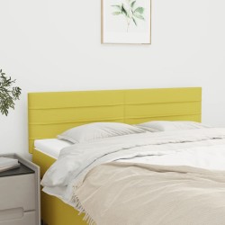 Kopfteile 2 Stk. Grün 72x5x78/88 cm Stoff