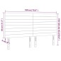 vidaXL LED Kopfteil Rosa 180x5x118/128 cm Samt vidaXL LED Kopfteil Rosa 180x5x118/128 cm Samt