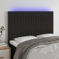 vidaXL LED Kopfteil Schwarz 144x5x118/128 cm Stoff vidaXL LED Kopfteil Schwarz 144x5x118/128 cm Stoff