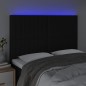 vidaXL LED Kopfteil Schwarz 144x5x118/128 cm Stoff vidaXL LED Kopfteil Schwarz 144x5x118/128 cm Stoff