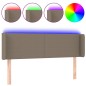 vidaXL LED Kopfteil Taupe 147x16x78/88 cm Stoff vidaXL LED Kopfteil Taupe 147x16x78/88 cm Stoff