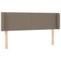 vidaXL LED Kopfteil Taupe 147x16x78/88 cm Stoff vidaXL LED Kopfteil Taupe 147x16x78/88 cm Stoff