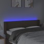 vidaXL LED Kopfteil Taupe 147x16x78/88 cm Stoff vidaXL LED Kopfteil Taupe 147x16x78/88 cm Stoff