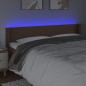 vidaXL LED Kopfteil Braun 203x16x78/88 cm Kunstleder vidaXL LED Kopfteil Braun 203x16x78/88 cm Kunstleder