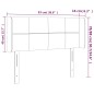 vidaXL LED Kopfteil Hellgrau 93x16x78/88 cm Samt vidaXL LED Kopfteil Hellgrau 93x16x78/88 cm Samt