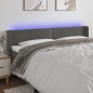 vidaXL LED Kopfteil Dunkelgrau 183x16x78/88 cm Samt vidaXL LED Kopfteil Dunkelgrau 183x16x78/88 cm Samt