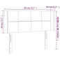 vidaXL LED Kopfteil Dunkelgrau 83x16x78/88 cm Stoff vidaXL LED Kopfteil Dunkelgrau 83x16x78/88 cm Stoff