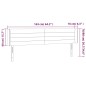 vidaXL LED Kopfteil Dunkelgrün 163x16x78/88 cm Samt