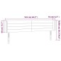 vidaXL LED Kopfteil Dunkelgrau 163x16x78/88 cm Samt vidaXL LED Kopfteil Dunkelgrau 163x16x78/88 cm Samt