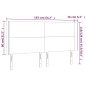 vidaXL LED Kopfteil Rosa 163x16x118/128 cm Samt vidaXL LED Kopfteil Rosa 163x16x118/128 cm Samt