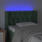 vidaXL LED Kopfteil Dunkelgrün 83x16x78/88 cm Samt vidaXL LED Kopfteil Dunkelgrün 83x16x78/88 cm Samt
