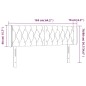 vidaXL LED Kopfteil Creme 163x16x78/88 cm Stoff vidaXL LED Kopfteil Creme 163x16x78/88 cm Stoff