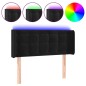 vidaXL LED Kopfteil Schwarz 103x16x78/88 cm Samt vidaXL LED Kopfteil Schwarz 103x16x78/88 cm Samt