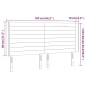 vidaXL LED Kopfteil Taupe 163x16x118/128 cm Stoff vidaXL LED Kopfteil Taupe 163x16x118/128 cm Stoff