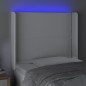 vidaXL LED Kopfteil Weiß 83x16x118/128 cm Kunstleder vidaXL LED Kopfteil Weiß 83x16x118/128 cm Kunstleder