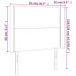 vidaXL LED Kopfteil Weiß 83x16x118/128 cm Kunstleder vidaXL LED Kopfteil Weiß 83x16x118/128 cm Kunstleder
