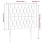 vidaXL LED Kopfteil Creme 93x16x118/128 cm Stoff vidaXL LED Kopfteil Creme 93x16x118/128 cm Stoff