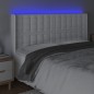 vidaXL LED Kopfteil Weiß 147x16x118/128 cm Kunstleder vidaXL LED Kopfteil Weiß 147x16x118/128 cm Kunstleder