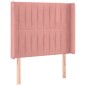 vidaXL LED Kopfteil Rosa 103x16x118/128 cm Samt vidaXL LED Kopfteil Rosa 103x16x118/128 cm Samt