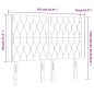 vidaXL LED Kopfteil Taupe 147x16x118/128 cm Stoff vidaXL LED Kopfteil Taupe 147x16x118/128 cm Stoff