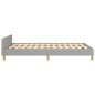 vidaXL Bettgestell mit Kopfteil Hellgrau 120x200 cm Stoff vidaXL Bettgestell mit Kopfteil Hellgrau 120x200 cm Stoff