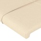vidaXL Bettgestell mit Kopfteil Creme 180x200 cm Stoff vidaXL Bettgestell mit Kopfteil Creme 180x200 cm Stoff