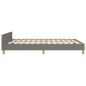 vidaXL Bettgestell mit Kopfteil Dunkelgrau 140x190 cm Stoff vidaXL Bettgestell mit Kopfteil Dunkelgrau 140x190 cm Stoff