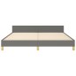 vidaXL Bettgestell mit Kopfteil Dunkelgrau 180x200 cm Stoff vidaXL Bettgestell mit Kopfteil Dunkelgrau 180x200 cm Stoff