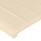 vidaXL Bettgestell mit Kopfteil Creme 160x200 cm Stoff vidaXL Bettgestell mit Kopfteil Creme 160x200 cm Stoff