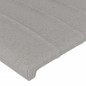 vidaXL Bettgestell mit Kopfteil Hellgrau 100x200 cm Stoff vidaXL Bettgestell mit Kopfteil Hellgrau 100x200 cm Stoff