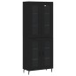 vidaXL Highboard Schwarz 69,5x34x180 cm Holzwerkstoff vidaXL Highboard Schwarz 69,5x34x180 cm Holzwerkstoff