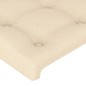 vidaXL Bettgestell mit Kopfteil Creme 90x200 cm Stoff vidaXL Bettgestell mit Kopfteil Creme 90x200 cm Stoff