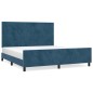 vidaXL Bettgestell mit Kopfteil Dunkelblau 180x200 cm Samt vidaXL Bettgestell mit Kopfteil Dunkelblau 180x200 cm Samt
