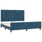 vidaXL Bettgestell mit Kopfteil Dunkelblau 180x200 cm Samt vidaXL Bettgestell mit Kopfteil Dunkelblau 180x200 cm Samt