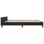 vidaXL Bettgestell mit Kopfteil Schwarz 200x200 cm Samt vidaXL Bettgestell mit Kopfteil Schwarz 200x200 cm Samt