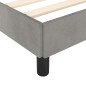 vidaXL Bettgestell mit Kopfteil Hellgrau 180x200 cm Samt vidaXL Bettgestell mit Kopfteil Hellgrau 180x200 cm Samt