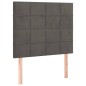 vidaXL Bettgestell mit Kopfteil Dunkelgrau 100x200 cm Samt vidaXL Bettgestell mit Kopfteil Dunkelgrau 100x200 cm Samt