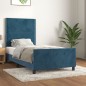 vidaXL Bettgestell mit Kopfteil Dunkelblau 90x190 cm Samt vidaXL Bettgestell mit Kopfteil Dunkelblau 90x190 cm Samt