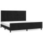 vidaXL Bettgestell mit Kopfteil Schwarz 200x200 cm Samt vidaXL Bettgestell mit Kopfteil Schwarz 200x200 cm Samt