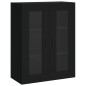 vidaXL Highboard Schwarz 69,5x34x180 cm Holzwerkstoff vidaXL Highboard Schwarz 69,5x34x180 cm Holzwerkstoff