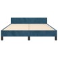 vidaXL Bettgestell mit Kopfteil Dunkelblau 140x200 cm Samt vidaXL Bettgestell mit Kopfteil Dunkelblau 140x200 cm Samt