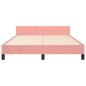 vidaXL Bettgestell mit Kopfteil Rosa 140x190 cm Samt vidaXL Bettgestell mit Kopfteil Rosa 140x190 cm Samt