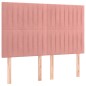 vidaXL Bettgestell mit Kopfteil Rosa 140x190 cm Samt vidaXL Bettgestell mit Kopfteil Rosa 140x190 cm Samt