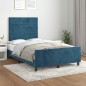 vidaXL Bettgestell mit Kopfteil Dunkelblau 120x200 cm Samt vidaXL Bettgestell mit Kopfteil Dunkelblau 120x200 cm Samt