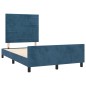 vidaXL Bettgestell mit Kopfteil Dunkelblau 120x200 cm Samt vidaXL Bettgestell mit Kopfteil Dunkelblau 120x200 cm Samt
