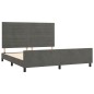 vidaXL Bettgestell mit Kopfteil Dunkelgrau 180x200 cm Samt vidaXL Bettgestell mit Kopfteil Dunkelgrau 180x200 cm Samt