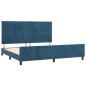 vidaXL Bettgestell mit Kopfteil Dunkelblau 200x200 cm Samt vidaXL Bettgestell mit Kopfteil Dunkelblau 200x200 cm Samt